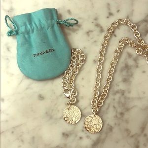 Tiffany and co silver pendant necklace & bracelet